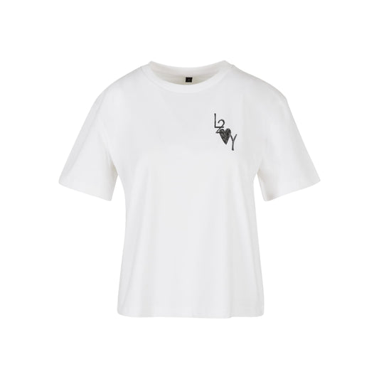 Damen Shirt Basic weiß