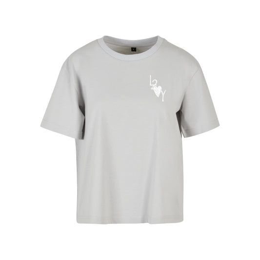 Damen Shirt Basic lightasphalt
