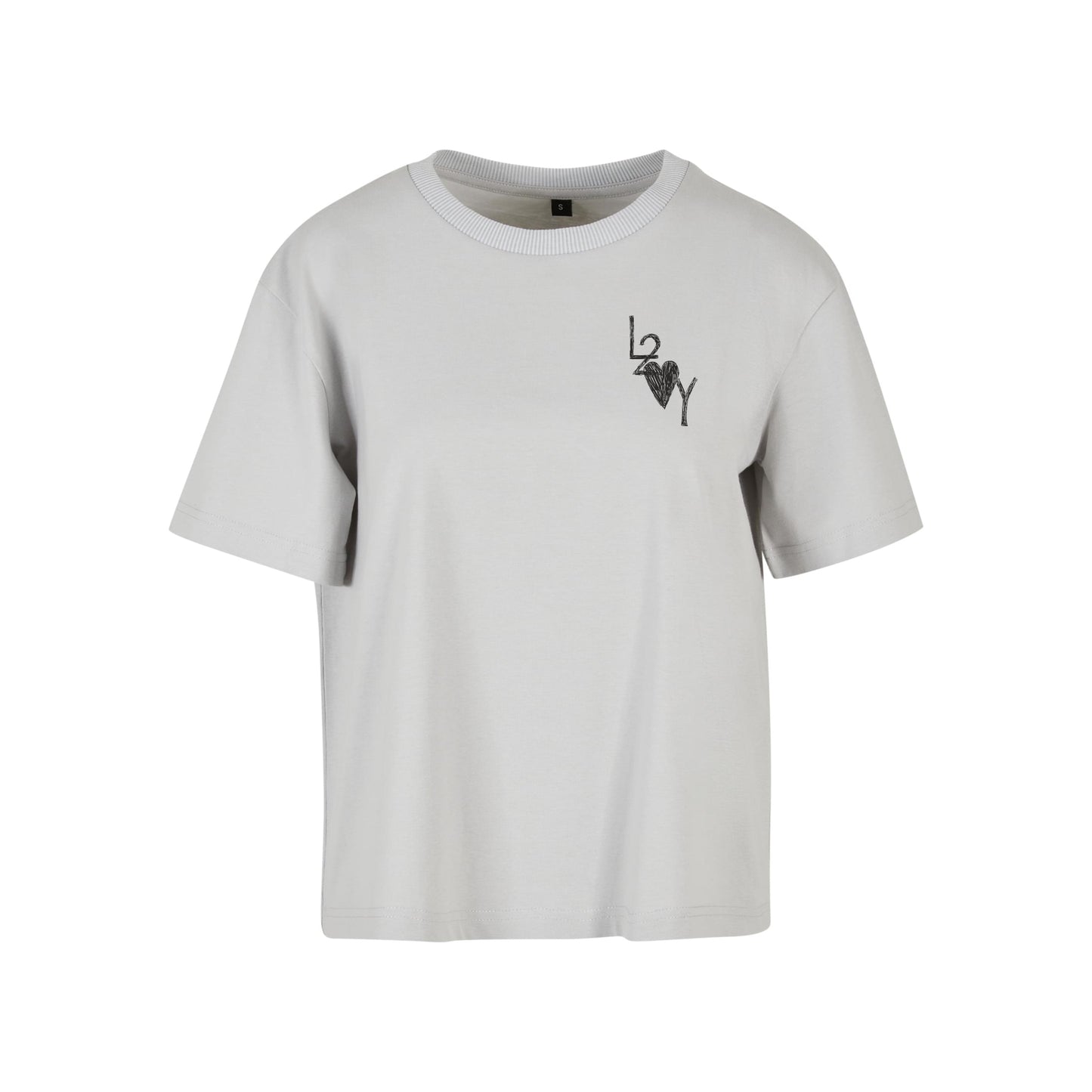 Damen Shirt Basic lightasphalt