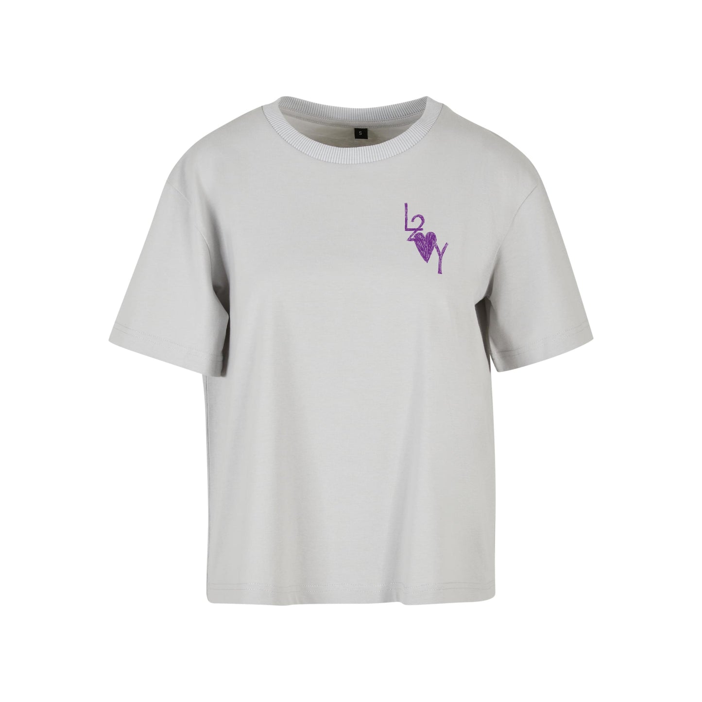 Damen Shirt Basic lightasphalt
